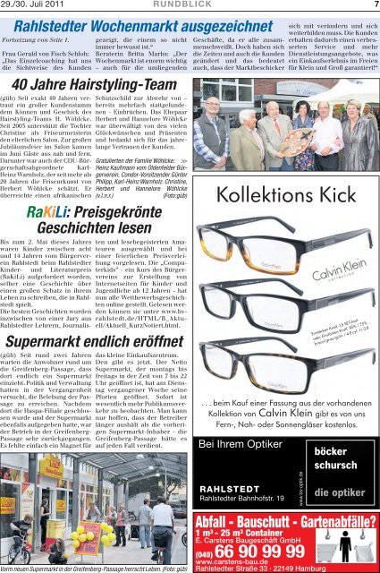 Ausgabe 7.2011 - Rundblick