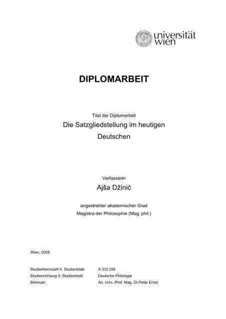 DIPLOMARBEIT - IAP/TU Wien