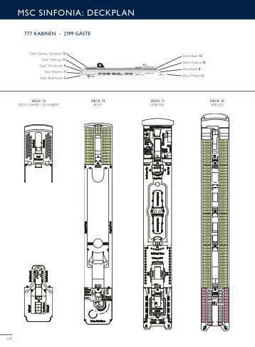 MSC SINFONIA: DECKPLAN - MSC Kreuzfahrten