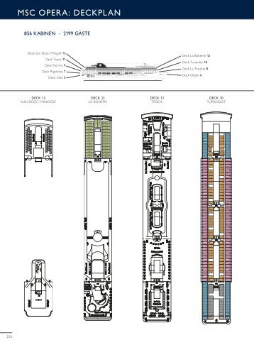 MSC OPERA: DECKPLAN - MSC Kreuzfahrten