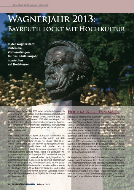 Bayreuth wird bayerisch