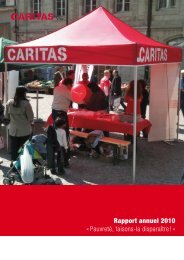 Rapport annuel 2010 « Pauvreté, faisons-la ... - Caritas Vaud