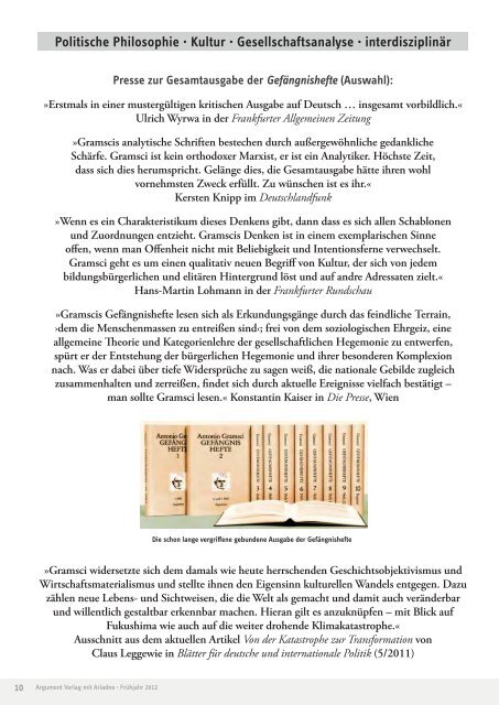 ARGUMENT VERLAG - indiebook