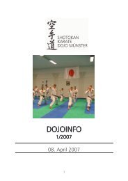 DOJOINFO - Shotokan Karate Dojo Münster eV