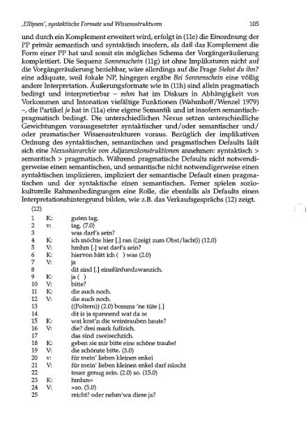 Syntax des gesprochenen Deutsch - mediensprache.net