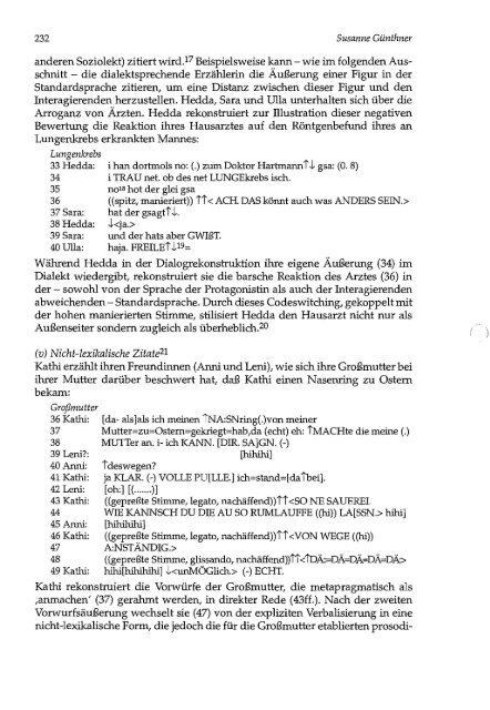 Syntax des gesprochenen Deutsch - mediensprache.net