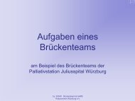 F. Auer - Aufgaben eines Brückenteams - Bayerische Stiftung Hospiz