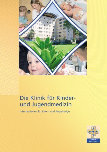 Abteilungsbroschüre Kinderklinik - Clemenshospital Münster