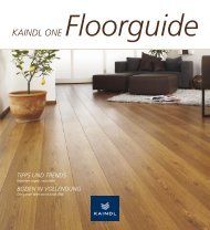 KAINDL ONE Floorguide