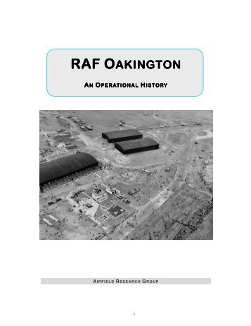 raf oakington an operational history - The Airfield Research Group