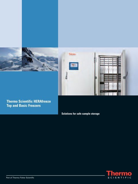 Thermo Scientific HERAfreeze Top and Basic Freezers