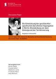 Discussion Paper 18, 06/2012 - Harriet Taylor Mill-Institut