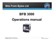 BFB 3000 O i l Operations manual - Wiki - Bits From Bytes
