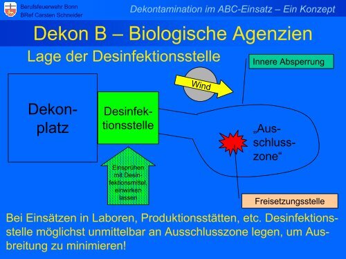 Dekontamination im ABC-Einsatz – Ein Konzept - ABC-Gefahren