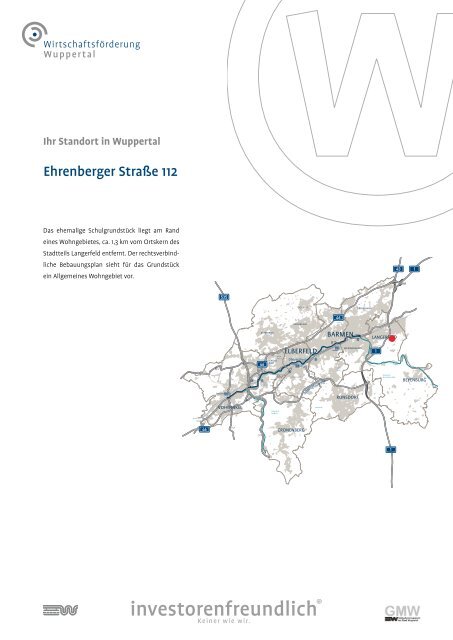 Ehrenberger Straße 112 - Wirtschaftsförderung Wuppertal