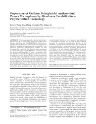 Preparation of uniform poly(glycidyl methacrylate) porous ...