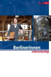 Berlinerinnen selbstständig! - Berlin Partner GmbH