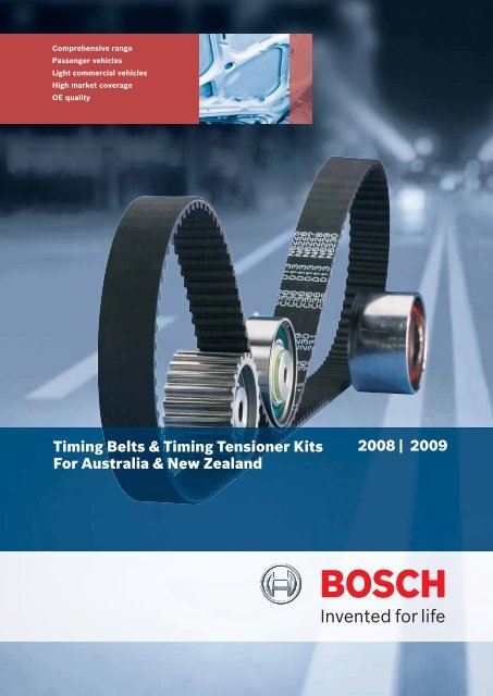 Timing belts cover 2008.indd - Bosch Australia