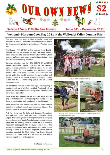 December 2011 - Wollombi Valley Online