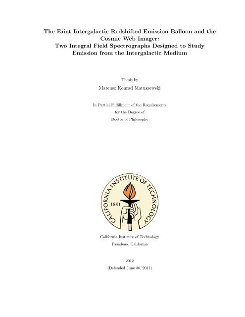 california institute of technology phd thesis