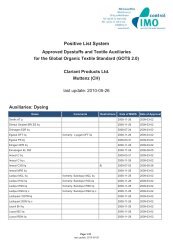 Positive List System - Clariant