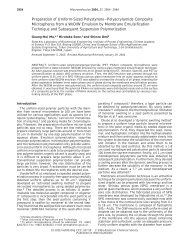 Preparation of Uniform-Sized PolystyrenePolyacrylamide Composite ...