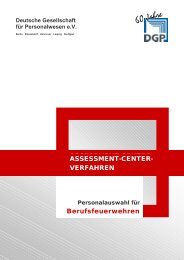 Personalauswahl für Berufsfeuerwehren: Assessment-Center ...