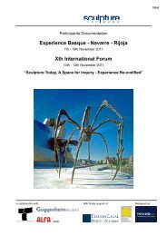 Experience Basque - Navarre - sculpture network | marketplace