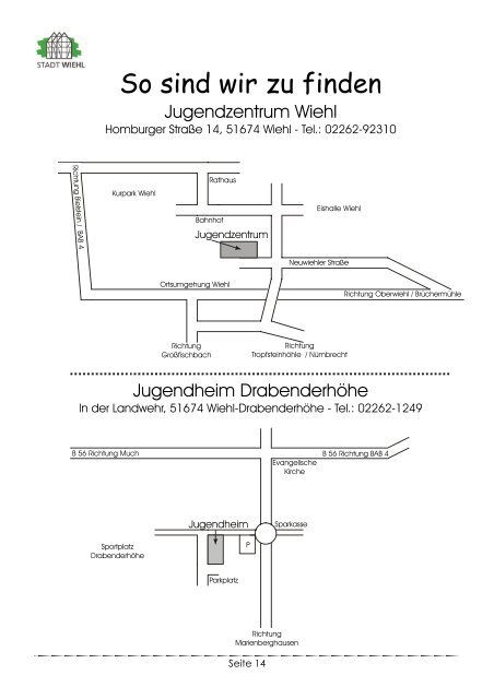 So sind wir zu finden - Drabenderhöhe