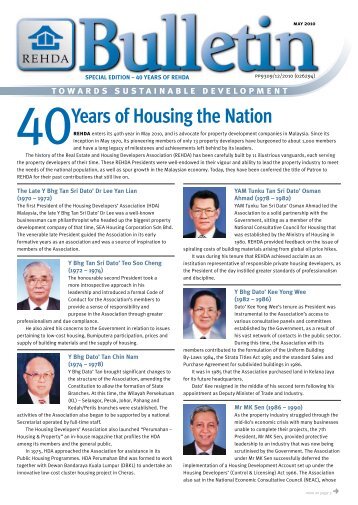 40Years of Housing the Nation to wa rdssus ta inabled eve lopment