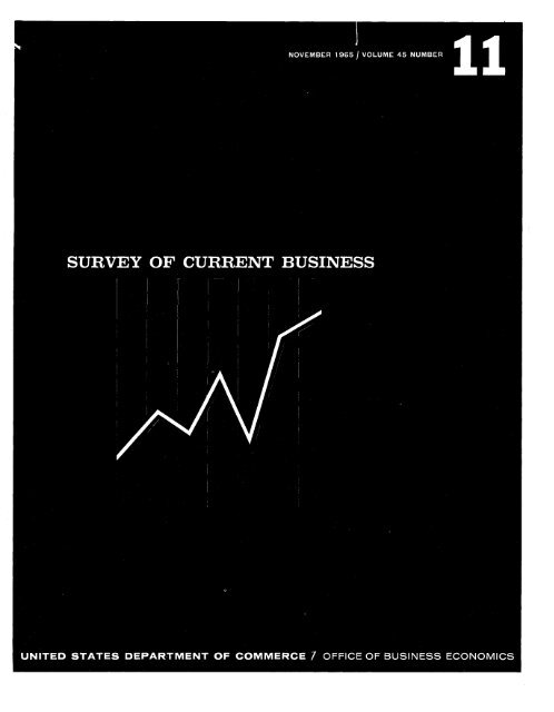 the BUSINESS SITUATION - Bureau of Economic Analysis