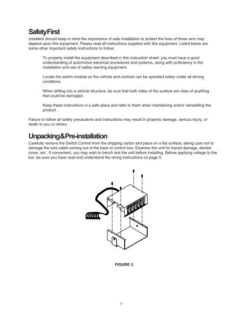 RockerPak™ Model 430 SWITCH CONTROL - Code 3