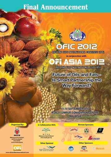 ofic 2012 - MOSTA- Malaysian Oil Scientists' and Technologists ...