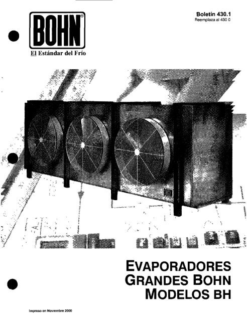 EVAPORADORES - Bohn