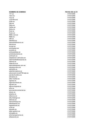 Julio (ver pdf) - Dominios.es