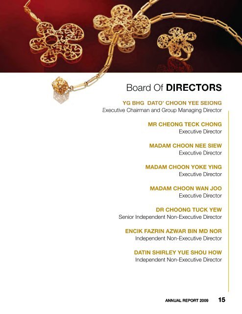 Board Of DIRECTORS - Company Announcements - Bursa Malaysia