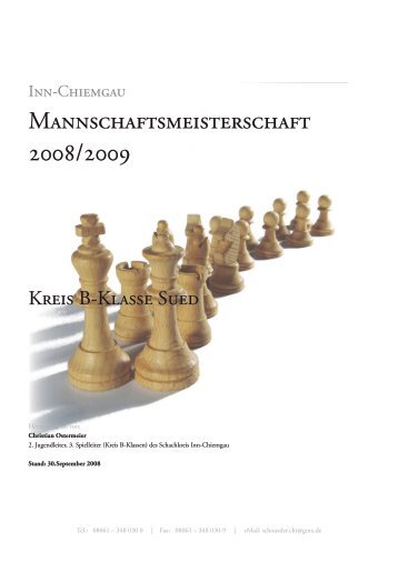 Mannschaftsaufstellung - Schachkreis Inn-Chiemgau