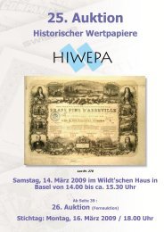 26. Auktion (Fernauktion) Stichtag: Montag, 16. März ... - HIWEPA AG