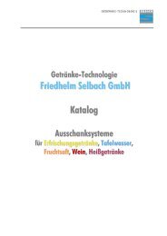 Friedhelm Selbach GmbH Katalog