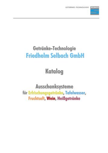 Friedhelm Selbach GmbH Katalog