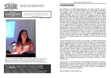 Nieuwsbrief nr: 58 november-december 2010 - Siwe