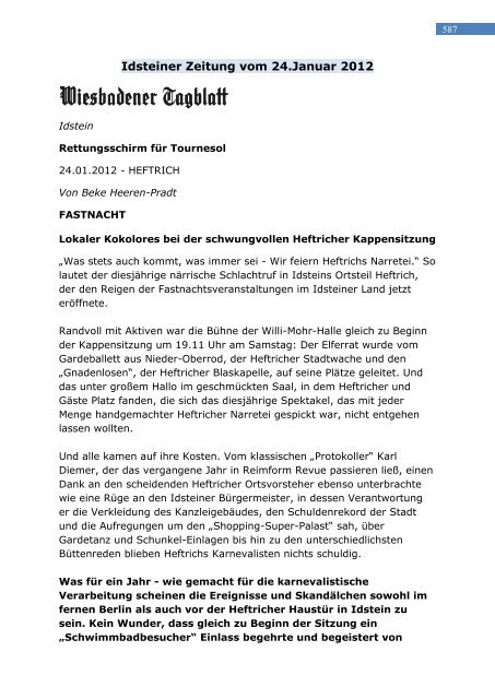 Tournesol- Pilotprojekt - FWG Idstein