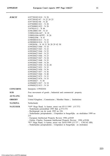 Master's Program 2004/2005 Technical and Fiscal Barriers ... - Lexnet