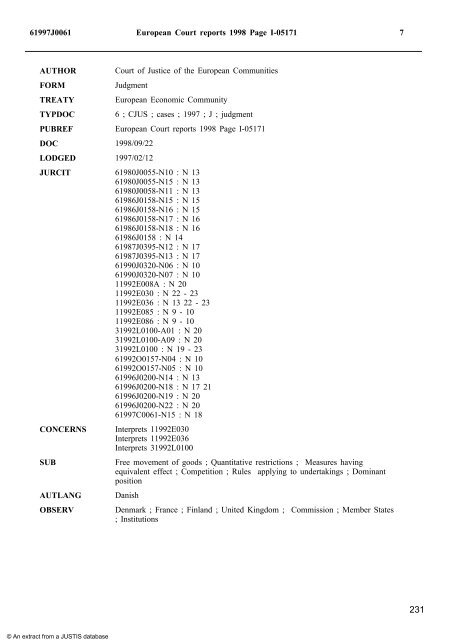 Master's Program 2004/2005 Technical and Fiscal Barriers ... - Lexnet