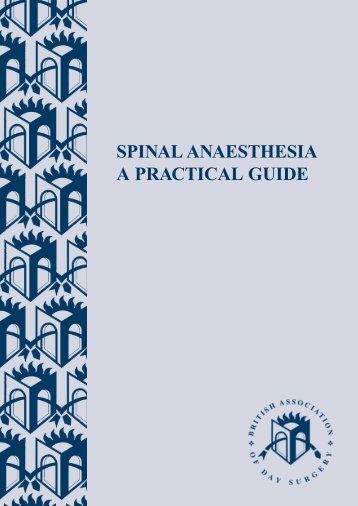 Spinal anaesthesia in day surgery