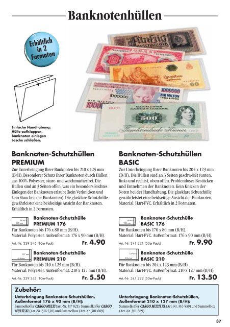 ZUBEHÖR FÜR NUMISMATIKER - Leuchtturm