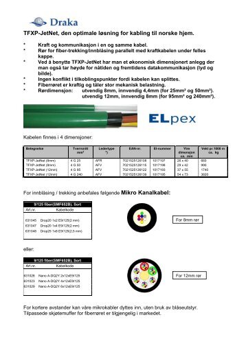2009 10 TFXP-JetNet - Draka norsk kabel
