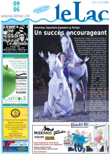 Un succès encourageant - Zeitung Le Lac, Murten
