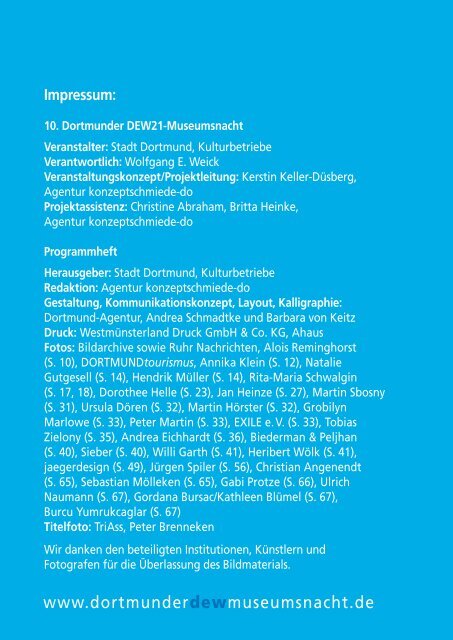 Programm Museumnsnacht [pdf, 3,7 MB] - Dortmund.de