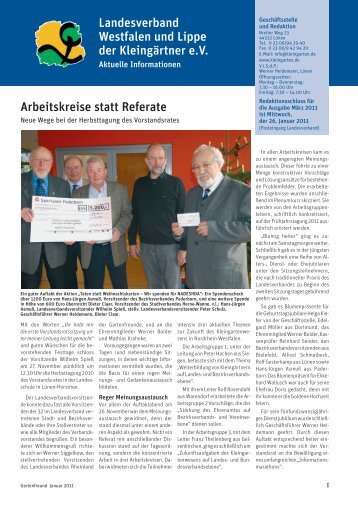 Landesseiten Januar 2011 - Landesverband Westfalen und Lippe ...